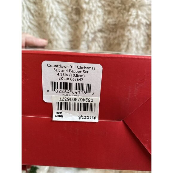 LENOX Countdown 'Till Christmas SALT & PEPPER SET ~ Brand New in Box - Picture 7 of 7